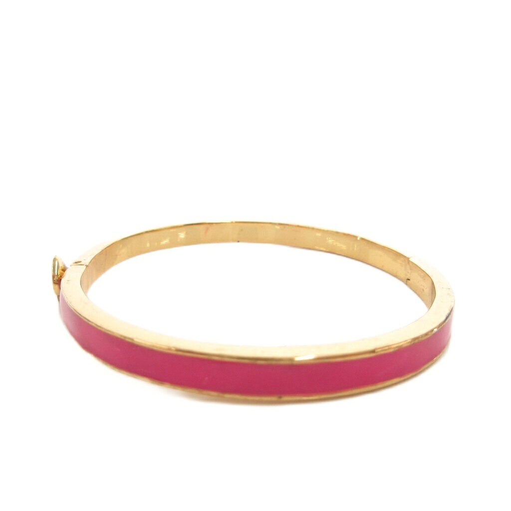 ブランド古着ベクトルプレミアム店の【中古】ケイトスペード KATE SPADE 美品 エブリデー スペード シン エナメル バングル ピンク ゴールドカラー /NL ■GY99 レディース 【ベクトル 古着】 260626｜アングル2