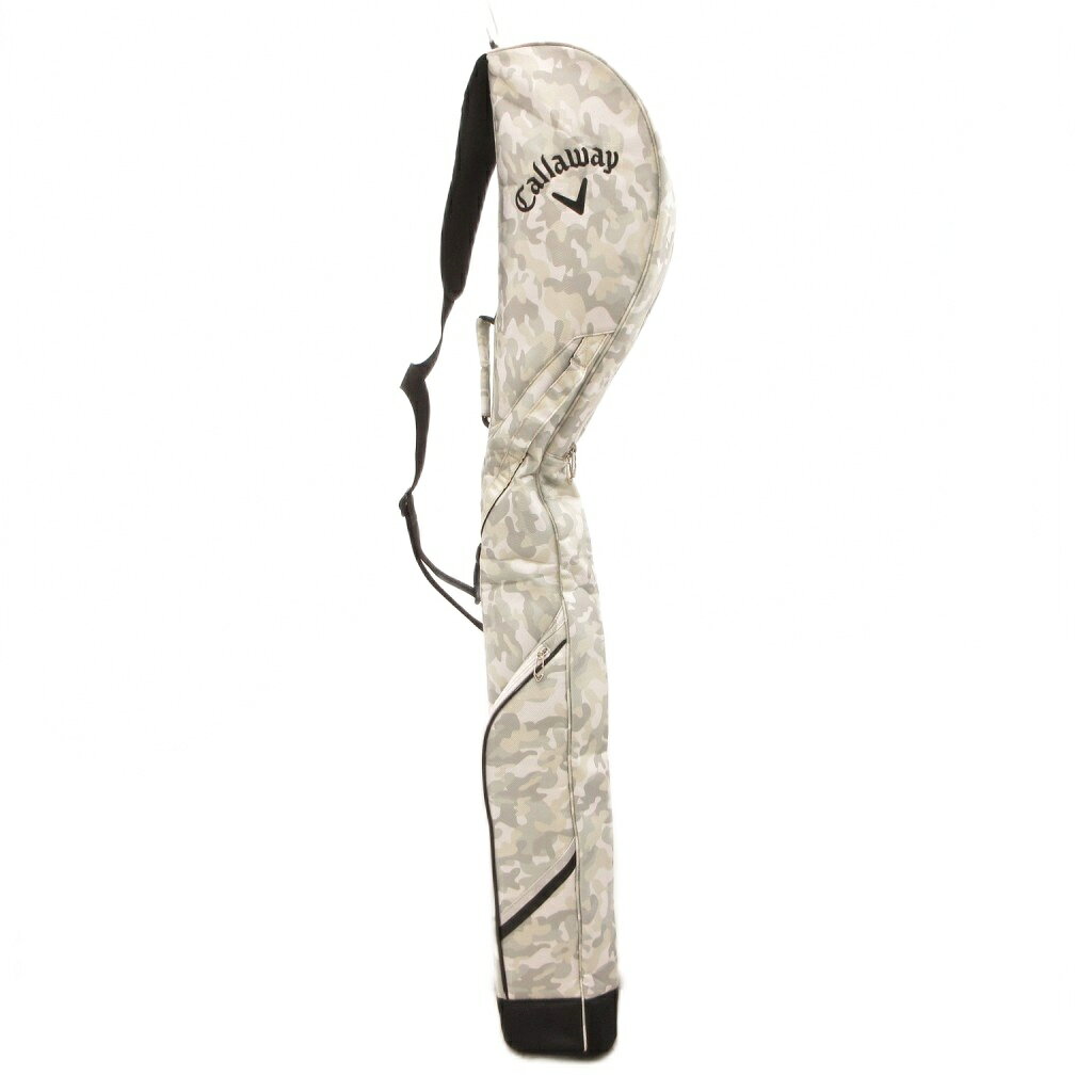 【中古】キャロウェイ CALLAWAY 美品 ゴルフバッグ 白 ホワイト グレー カモフラー...