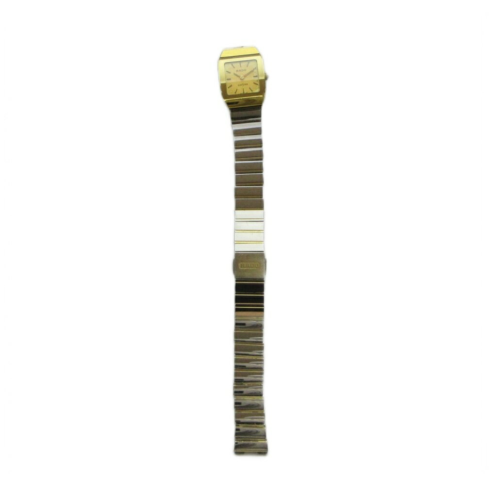 ブランド古着ベクトルプレミアム店の【中古】ラドー RADO ジャンク品 153.0469.3 腕時計 ウォッチ クォーツ ロゴ ゴールド色 シルバー色 ■GY18 /MQ レディース 【ベクトル 古着】 260727｜アングル2