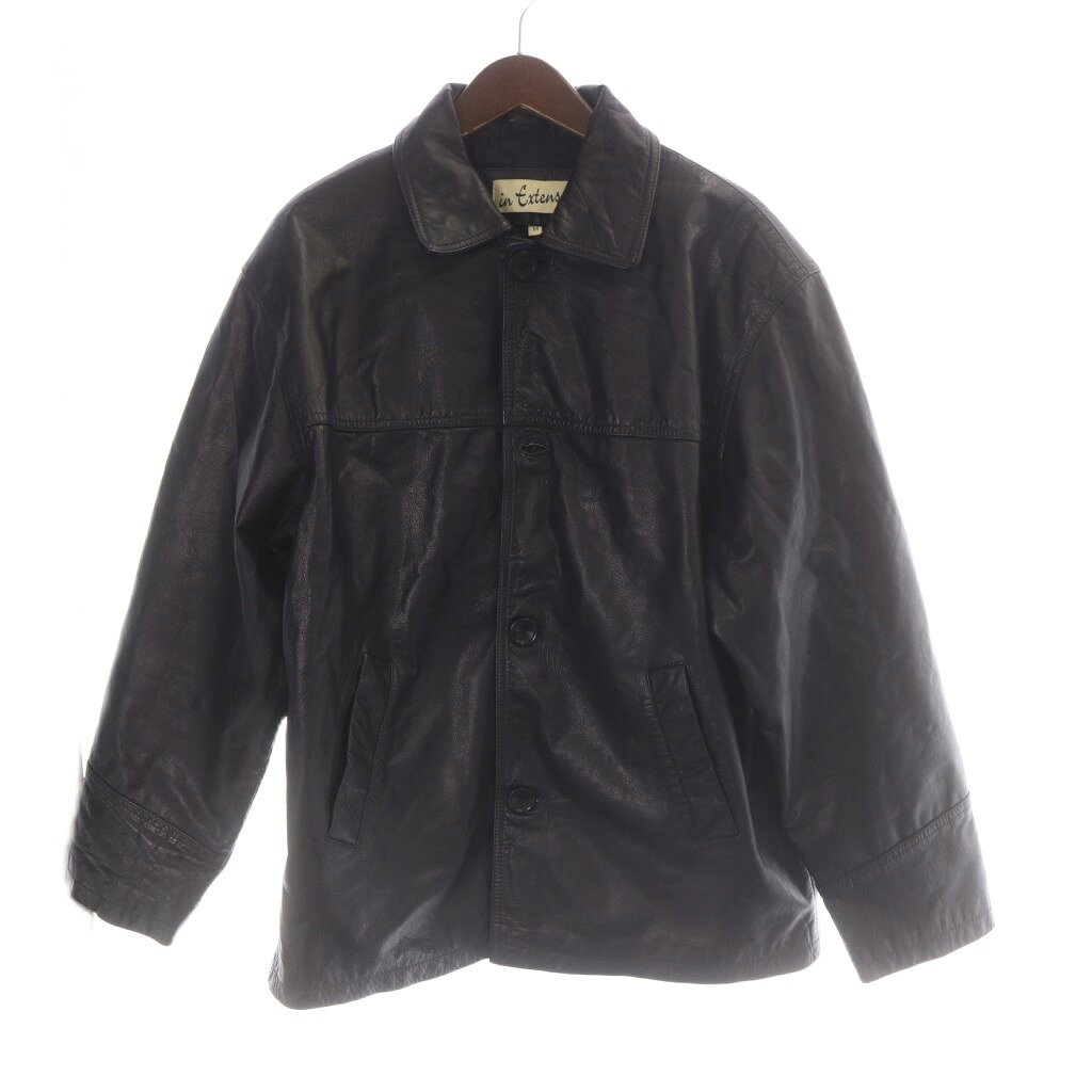 In Extenso レザージャケット 上着 本革 M 黒 ブラック 無地 長袖 95809259 /AP55 ■GY06 メンズ  260707