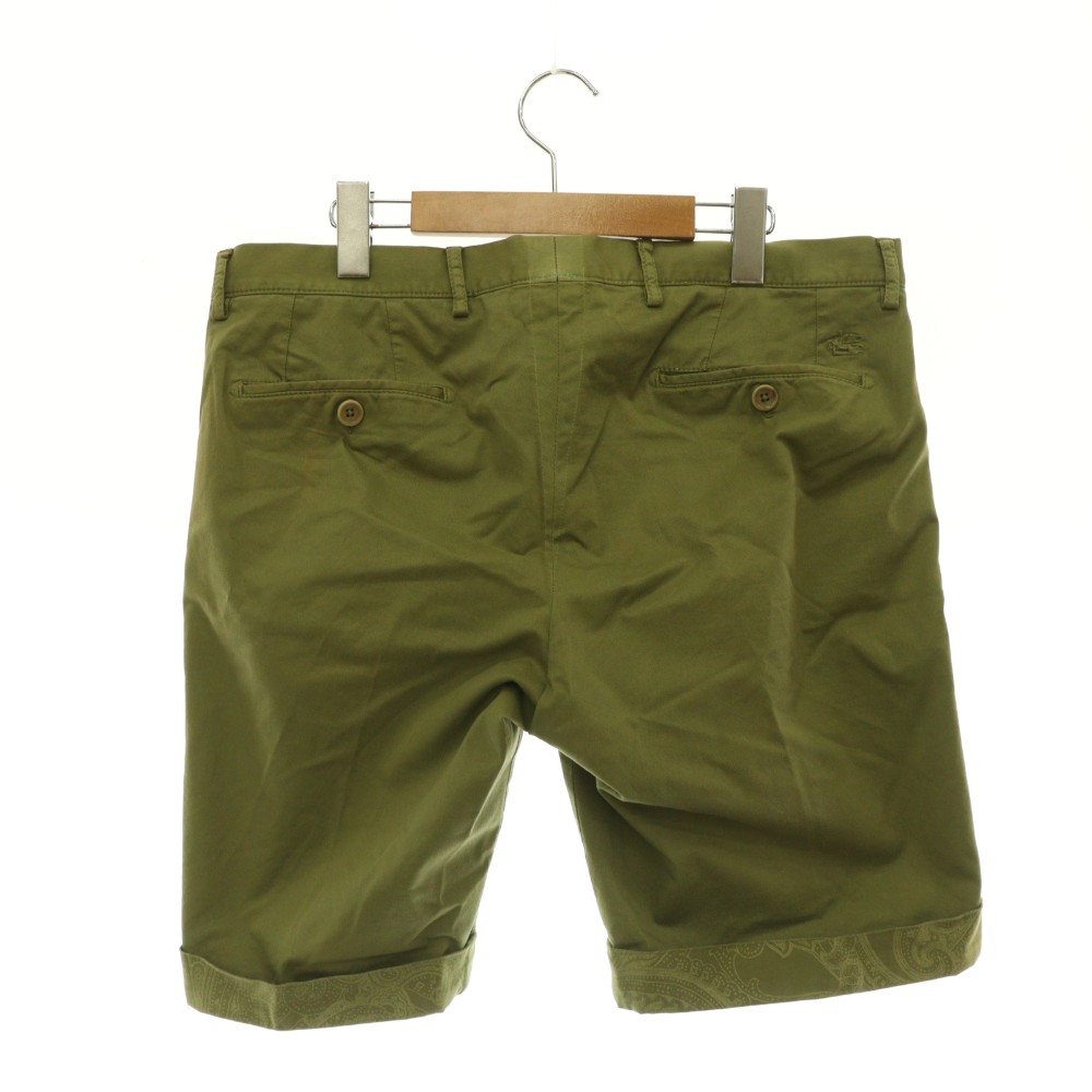 【中古】エトロ ETRO ハーフパンツ ショートパンツ 裏ペイズリー柄 50 カーキ /MY ■OS ■GY18 メンズ 【ベクトル 古着】 260711 vectorpremium-19259877 ブランド古着ベクトルプレミアム店 サンプル画像2