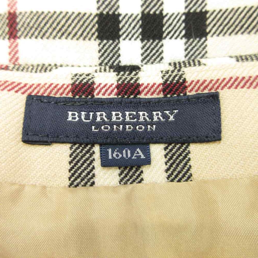 中古 バーバリー ロンドン BURBERRY LONDON プリーツスカート ウール ひざ丈 ノバチェック 160A ベージュ vectorpremium-19299870 ブランド古着ベクトルプレミアム店 サンプル画像3