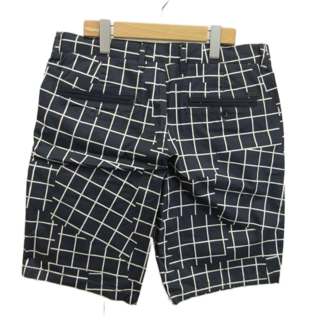 【中古】アルマーニエクスチェンジ A/X ARMANI EXCHANGE ショートパンツ ハーフパンツ チェック柄 総柄 32 L 紺 ネイビー 白 ホワイト /XZ ■GY18 メンズ 【ベクトル 古着】 260726 vectorpremium-19301816 ブランド古着ベクトルプレミアム店 サンプル画像2