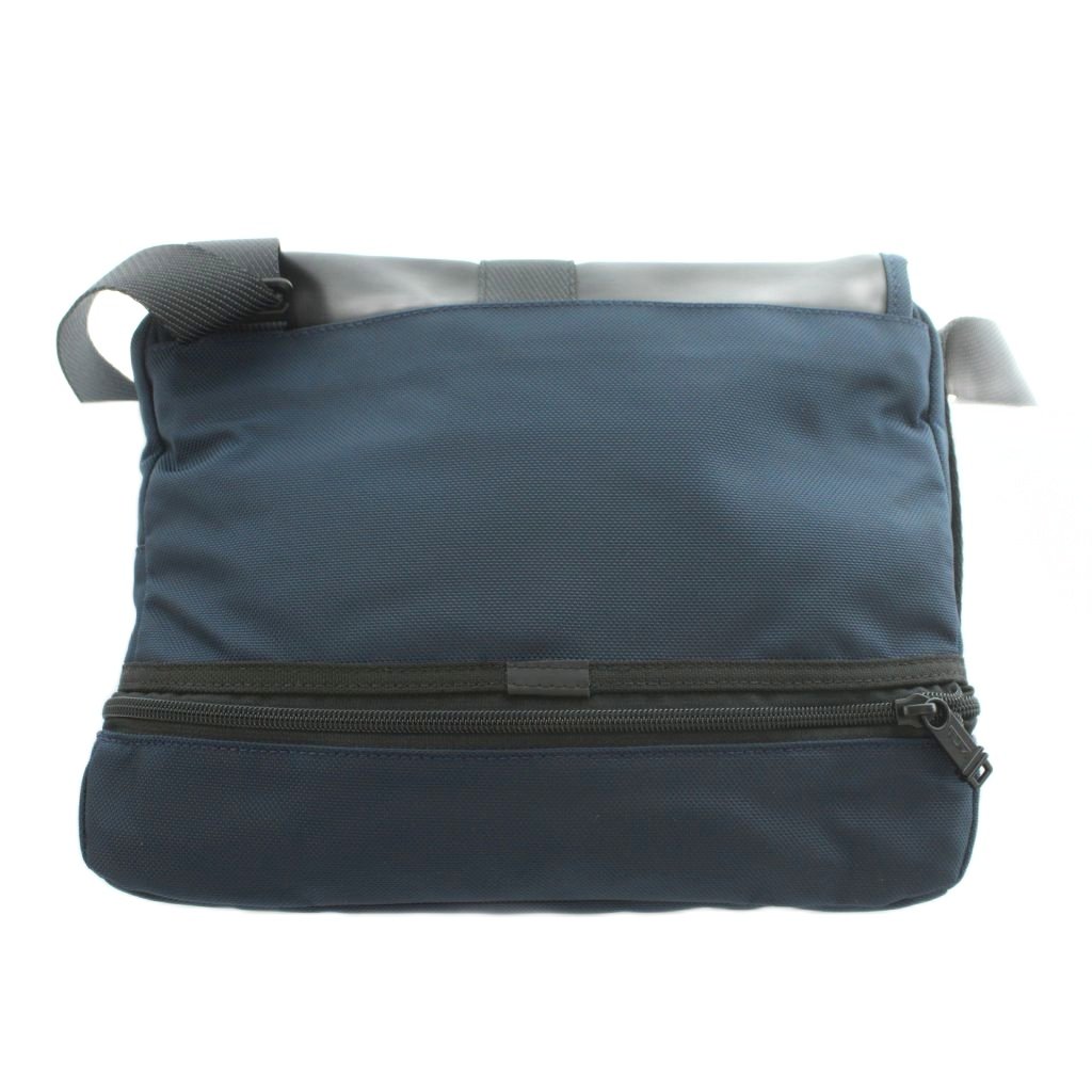 【中古】トゥミ TUMI アナポリス ショルダーバッグ フラップ 紺 ネイビー 黒 ブラ...