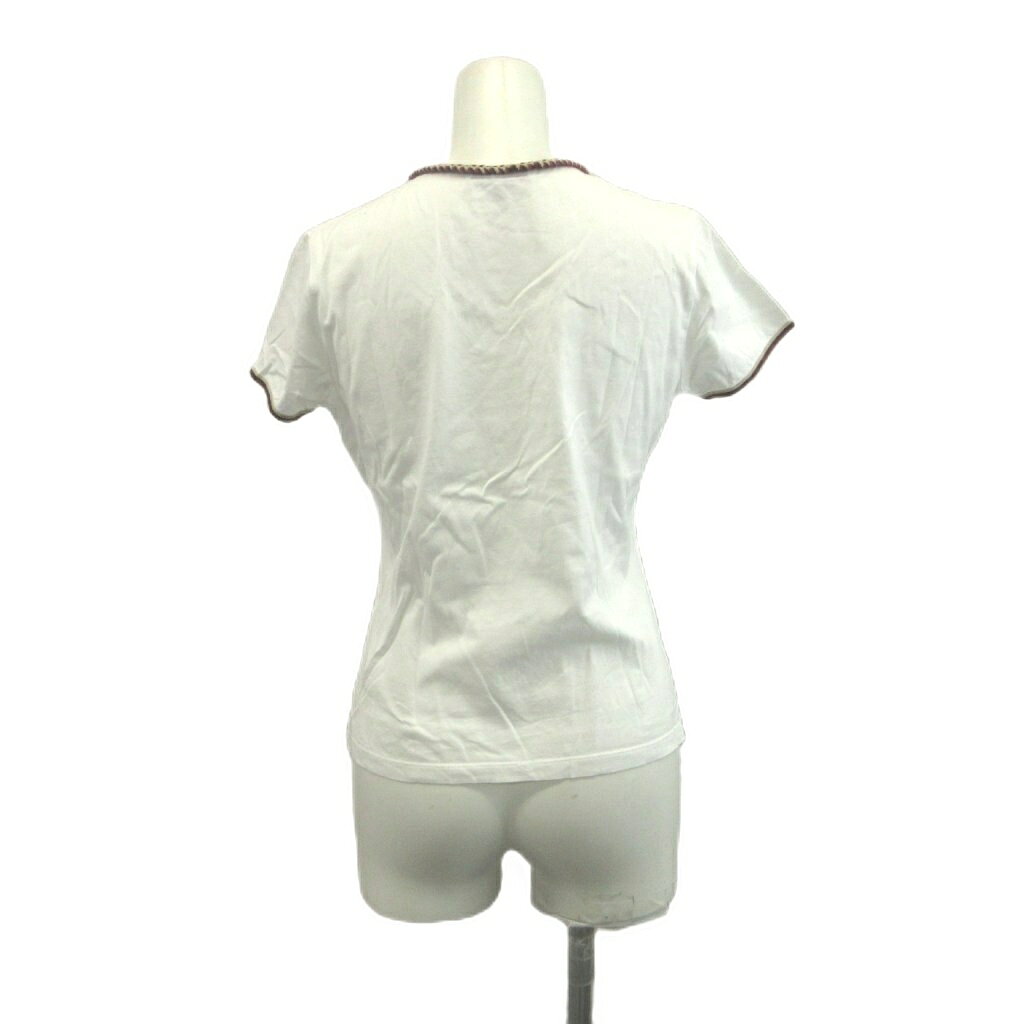 中古 バーバリー ロンドン BURBERRY LONDON Tシャツ カットソー 1 白 ホワイト 赤 レッド リボン 半袖 ト vectorpremium-19324563 ブランド古着ベクトルプレミアム店 サンプル画像2