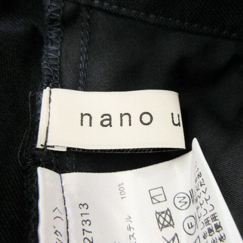 【中古】ナノユニバース nano universe パンツ F 紺 ネイビー 無地 フルレングス ツータック ハイウエスト /MN1 ■GY99 レディース 【ベクトル 古着】 260818 vectorpremium-19353374 ブランド古着ベクトルプレミアム店 サンプル画像3