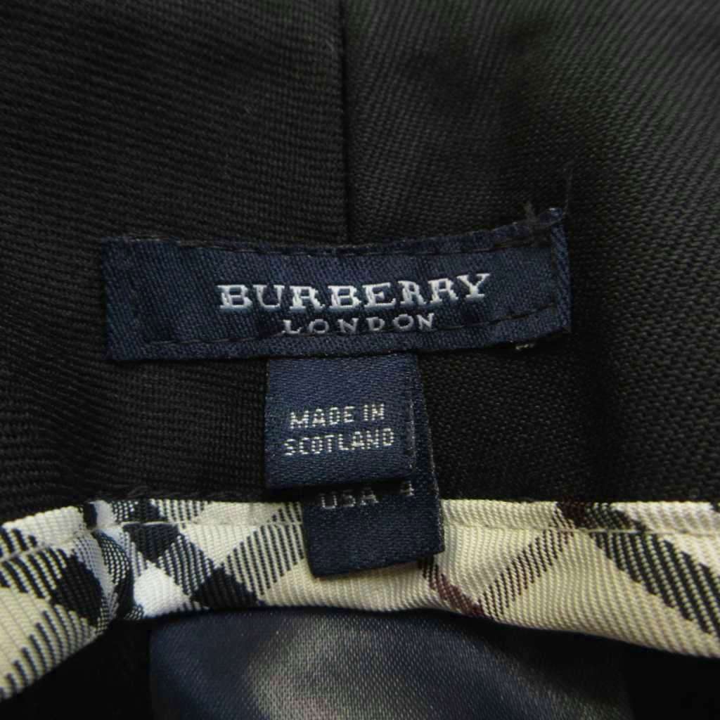 中古 バーバリー ロンドン BURBERRY LONDON スカート ウール M 黒 ブラック ラップスカート ひざ丈 KK G vectorpremium-19341219 ブランド古着ベクトルプレミアム店 サンプル画像3