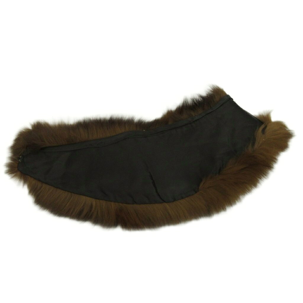 【中古】ノーブランド ティペット マフラー 毛皮 ラクーンファー 茶色 ブラウン /X...