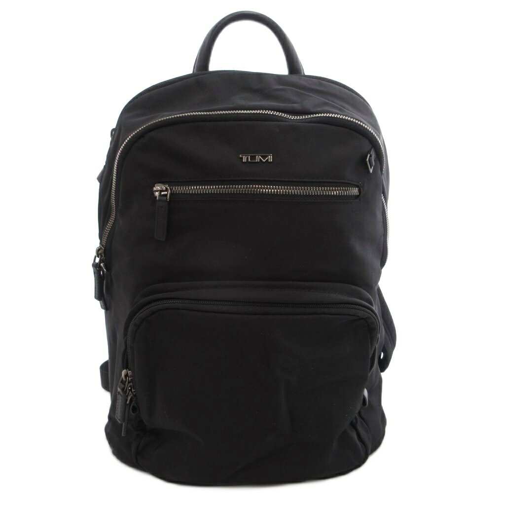 【中古】トゥミ TUMI リュックサック バックパック ロゴ ビジネス 黒 ブラック 196...