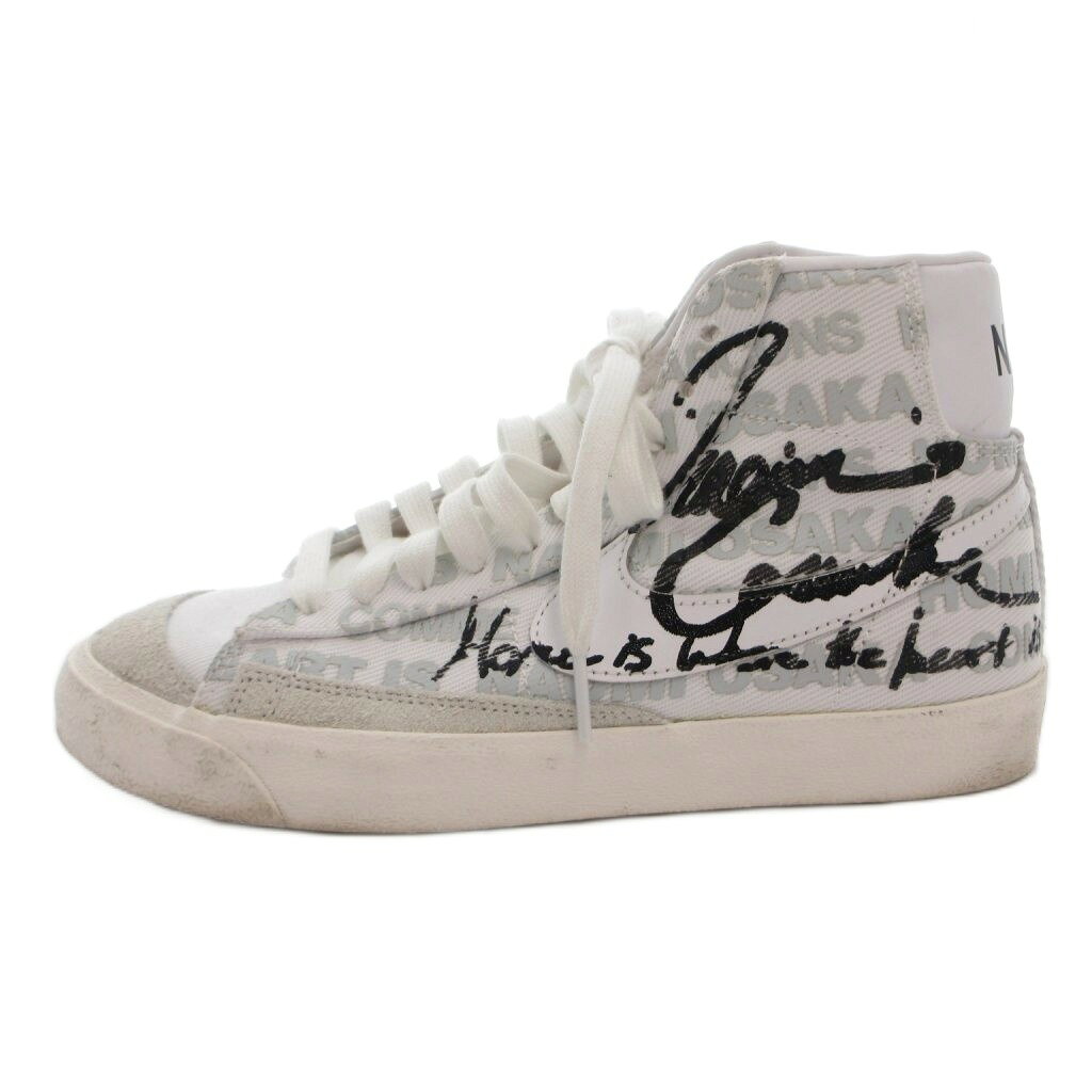ナイキ NIKE COMME des GARCONS HOMME 大坂なおみ BLAZER MID スニーカー シューズ ミッドカット 24cm 白 ホワイト da5383 100 /FF ■GY19 レディース 260413