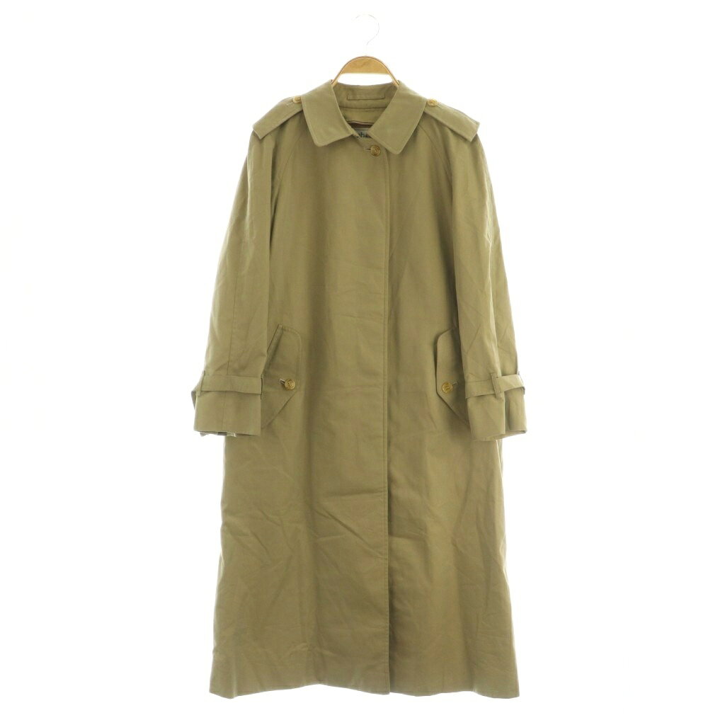 中古 バーバリーズ Burberrys ステンカラーコート 裏地チェック ロング ヴィンテージ 9AB2 ベージュ MY OS vectorpremium-19117611 ブランド古着ベクトルプレミアム店 パッケージ画像