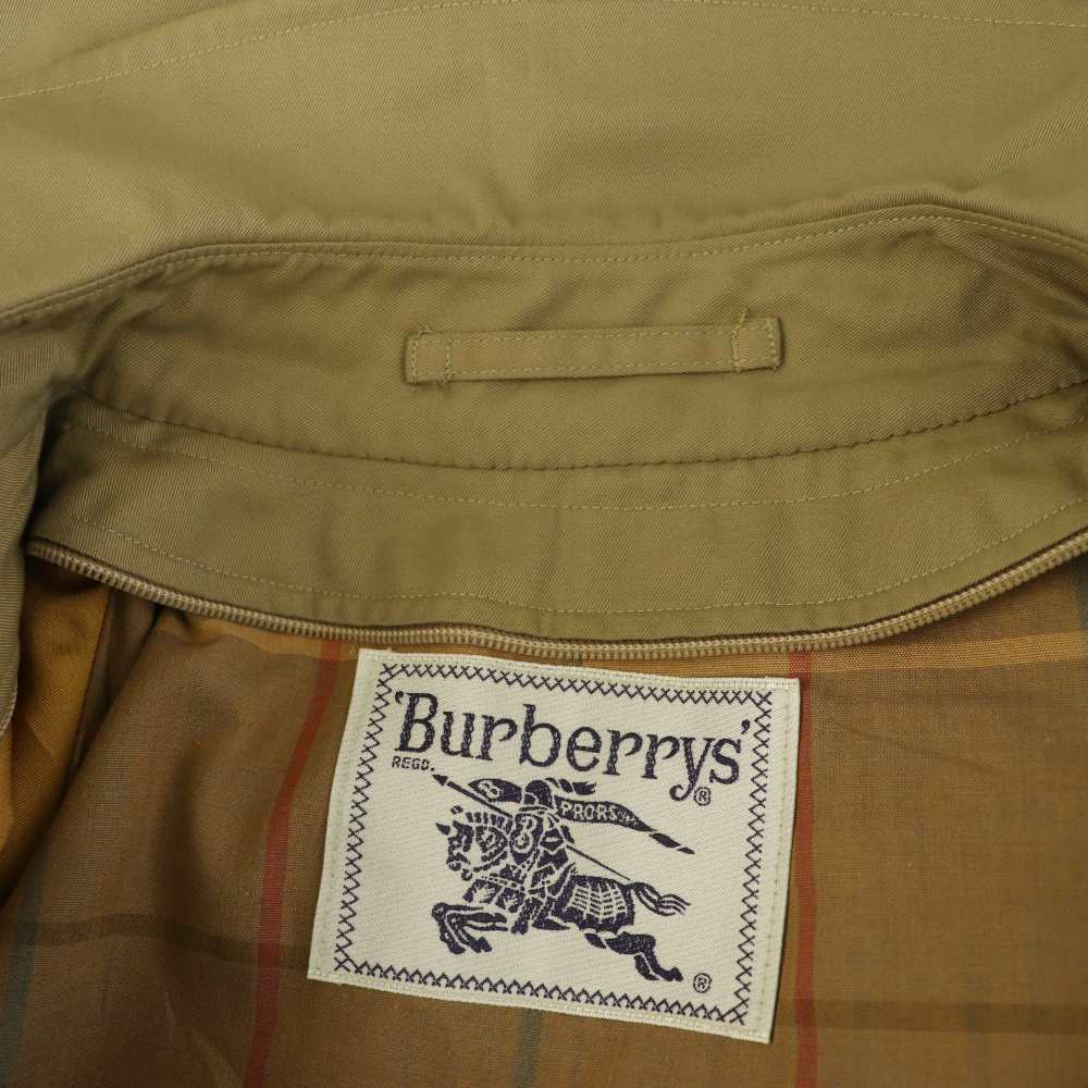 中古 バーバリーズ Burberrys ステンカラーコート 裏地チェック ロング ヴィンテージ 9AB2 ベージュ MY OS vectorpremium-19117611 ブランド古着ベクトルプレミアム店 サンプル画像3