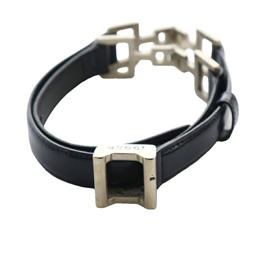 樂天商城 - 【中古】グッチ GUCCI ナローベルト 紺 ネイビー シルバーカラー /SS ■OS ■GY11 レディース 【ベクトル 古着】 260427