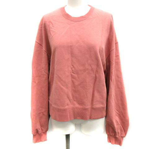 【中古】スピック&スパン Spick&Span F トレーナー ボリュームスリーブスウェット 長袖 ピンク /EK レディース 【ベクトル 古着】 210129 ベクトルプレミアム店