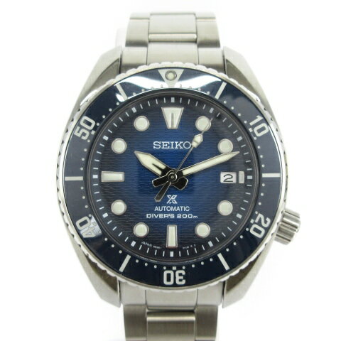 【中古】セイコー SEIKO PROSPEX DIVER SCUBA プロスペックス ダイバースキューバ 腕時計 自動巻き SBDC175 6R35-02C0 ネイビー ☆AA★ メンズ 【ベクトル 古着】 250522
