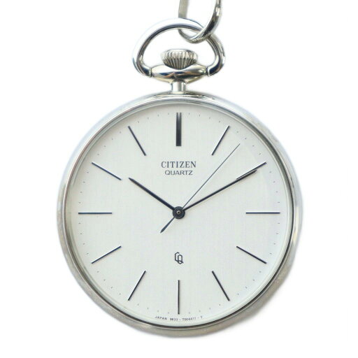 【中古】シチズン CITIZEN 懐中時計 ポケットウォッチ クォーツ ロゴ シルバー色 BC0420-61A /MQ その他 【ベクトル 古着】 250819 【中古】シチズン CITIZEN 懐中時計 ポケットウォッチ クォーツ ロゴ シルバー色 BC0420-61A /MQ その他 【ベクトル 古着】 250819