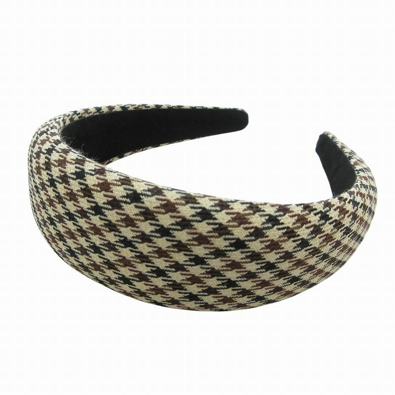 【中古】未使用品 Franceluxe.jp L.ERICKSON エル エリクソン ヘッドバンド カチューシャ ヘアアクセサリー 千鳥柄 ベージュ /FF レディース 【ベクトル 古着】 250625