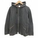 【中古】アニエスベーオム Agnes b. homme パーカー フーディー ジップアップ 2 チャコールグレー /UD メンズ 【ベクトル 古着】 250625
