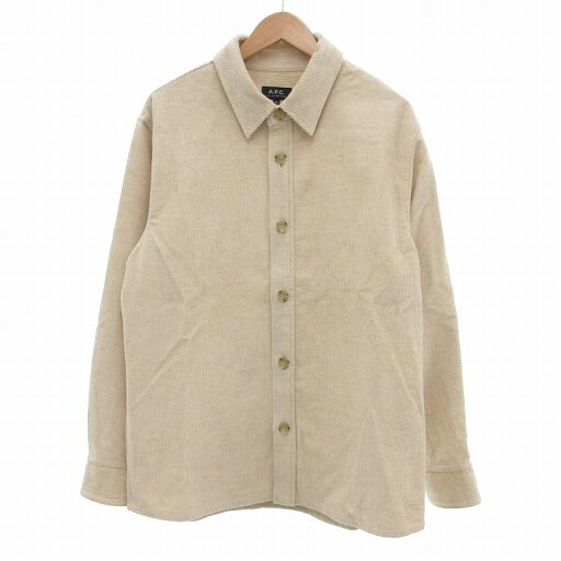 【中古】アーペーセー A.P.C. コーデュロイシャツジャケット リネン混 長袖 M ベージュ /UO メンズ 【ベクトル 古着】 250625 【中古】アーペーセー A.P.C. コーデュロイシャツジャケット リネン混 長袖 M ベージュ /UO メンズ 【ベクトル 古着】 250625