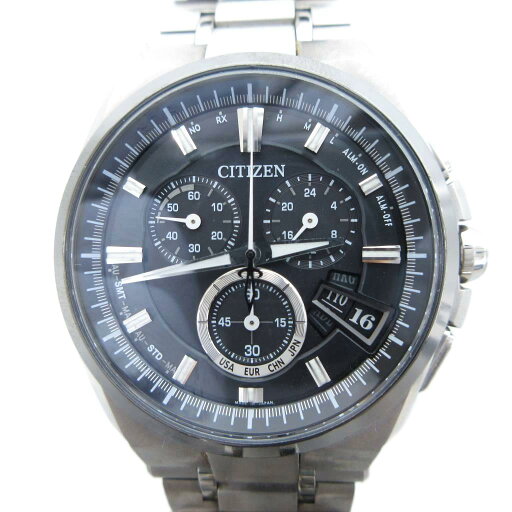 【中古】シチズン CITIZEN 腕時計 エコドライブ アテッサ クロノグラフ チタン シルバーカラー H610-T018068 /UO メンズ 【ベクトル 古着】 250821 【中古】シチズン CITIZEN 腕時計 エコドライブ アテッサ クロノグラフ チタン シルバーカラー H610-T018068 /UO メンズ 【ベクトル 古着】 250821