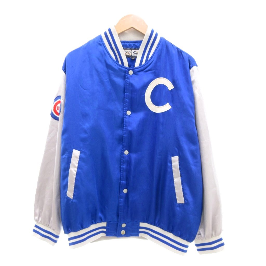 【中古】cooperstown collection G-III SPORT スタジャン ジャケット 95 ブルー /UO メンズ 【ベクトル 古着】 250825