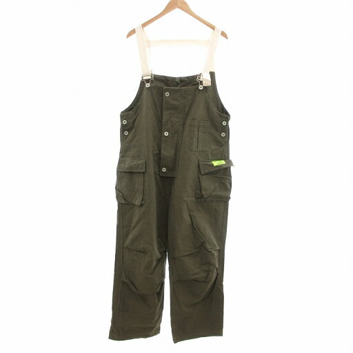 【中古】OREETA オーバーオール マルチポケット ワイド カーキ /UO メンズ 【ベクトル 古着】 250823 【中古】OREETA オーバーオール マルチポケット ワイド カーキ /UO メンズ 【ベクトル 古着】 250823