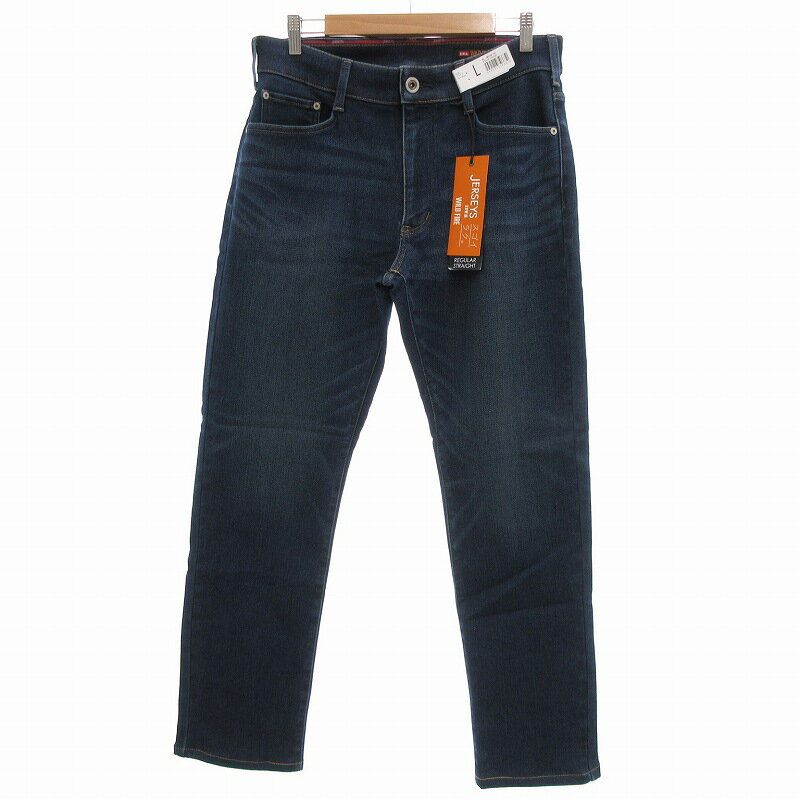 【中古】未使用品 エドウィン EDWIN タグ付き JERSEYS WILDFIRE デニムパンツ ジーンズ ストレート L ブルー JMH03W-226 /UO レディース 【ベクトル 古着】 250823