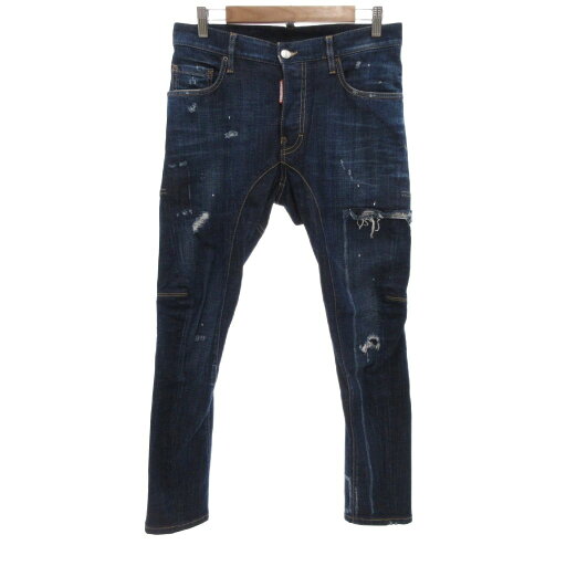 【中古】ディースクエアード DSQUARED2 21年製 Tidy Biker Jean タイディ バイカー ジーンズ デニムパンツ 44 ブルー系 /UO メンズ 【ベクトル 古着】 250910 【中古】ディースクエアード DSQUARED2 21年製 Tidy Biker Jean タイディ バイカー ジーンズ デニムパンツ 44 ブルー系 /UO メンズ 【ベクトル 古着】 250910