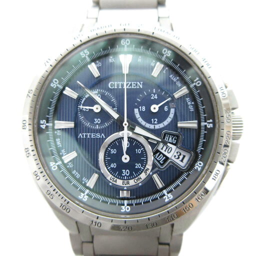 【中古】シチズン CITIZEN 腕時計 エコドライブ 電波ソーラー ATTESA クロノグラフ カレンダー付き チタン 銀色 ATD53-3082 /UO メンズ 【ベクトル 古着】 250911 【中古】シチズン CITIZEN 腕時計 エコドライブ 電波ソーラー ATTESA クロノグラフ カレンダー付き チタン 銀色 ATD53-3082 /UO メンズ 【ベクトル 古着】 250911