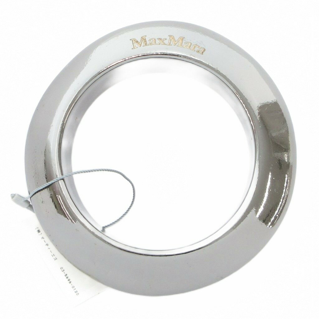 【中古】未使用品 マックスマーラ MAX MARA タグ付き バングル ロゴ グレー /AE メンズ 【ベクトル 古着】 251013
