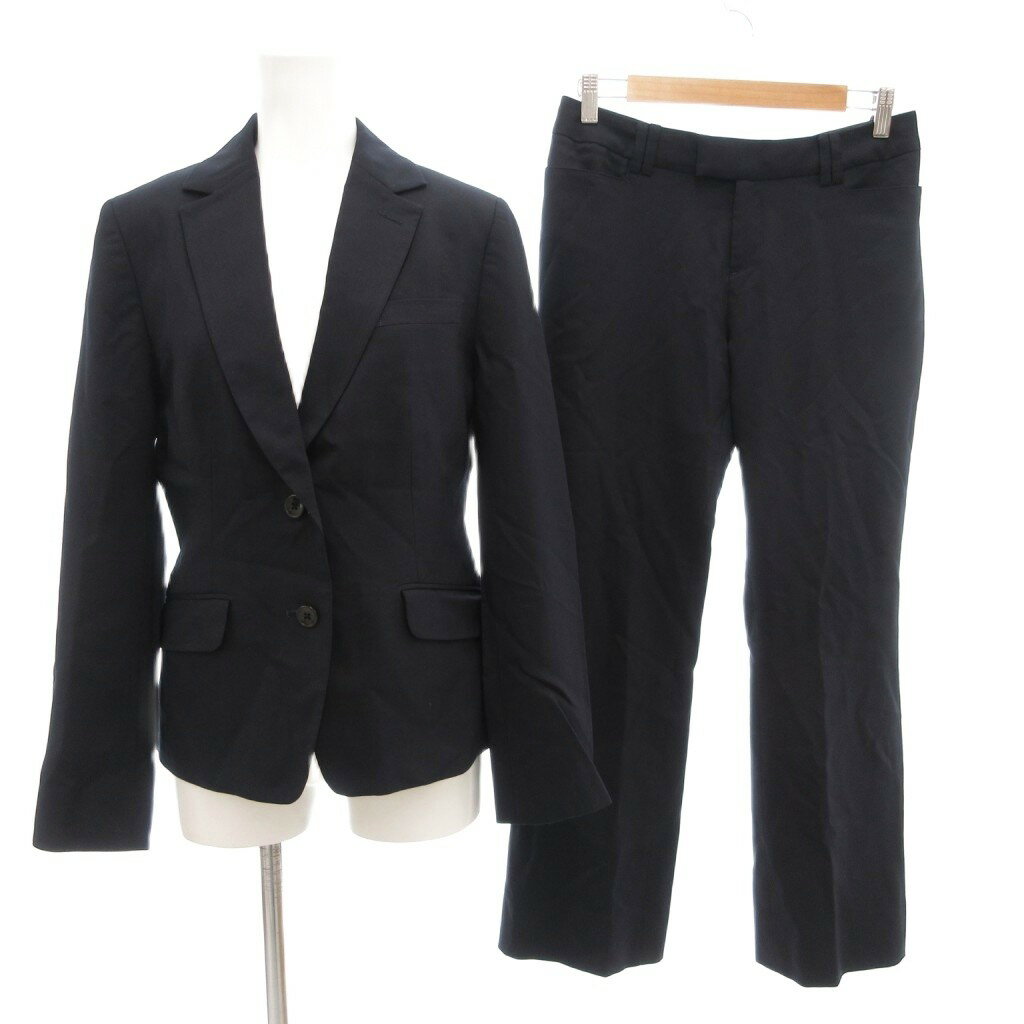 【中古】エヌ ラインプレシャス N line Precious セットアップ スーツ ジャケット パンツ 11 背抜き シングル 紺 ダークネイビー 春夏 /AE レディース 【ベクトル 古着】 251120