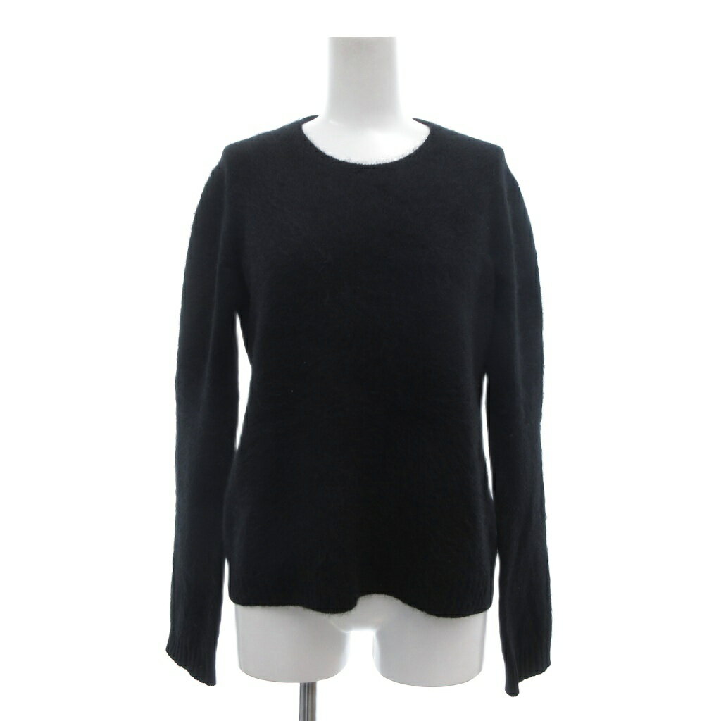 【中古】ドゥロワー Drawer カシミヤファークルーネックニット セーター シャギー 1 黒 ブラック /UO レディース 【ベクトル 古着】 251120