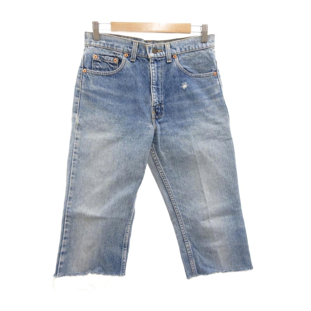 【中古】リーバイス Levi's 517-0217 525 デニムパンツ ジーンズ W30L34 ハーフ丈 ライトインディゴブルー /AE メンズ 【ベクトル 古着】 260112
