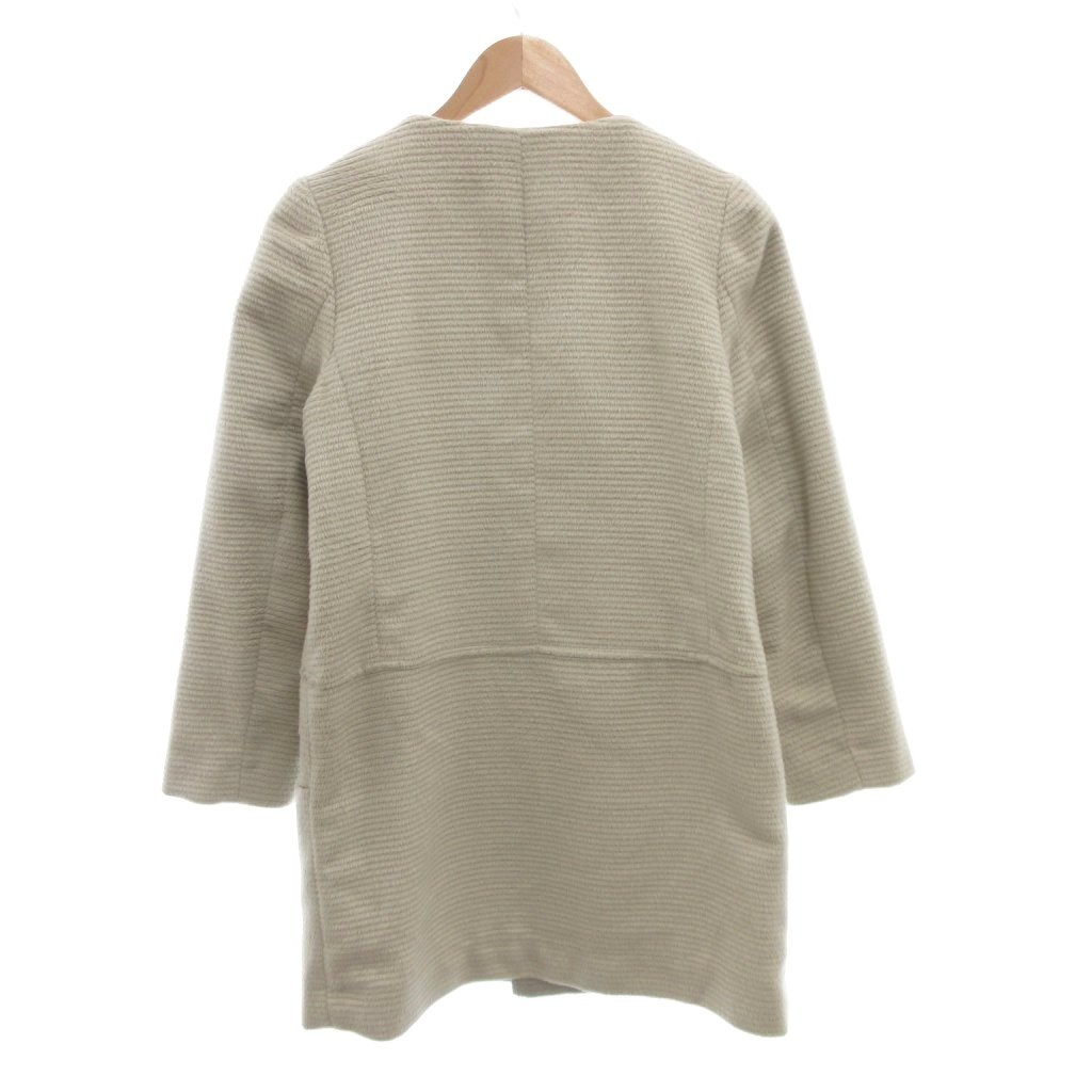 【中古】ロペピクニック ROPE Picnic ノーカラー コート 比翼 起毛 38 グレー /MG レディース 【ベクトル 古着】 260316 vectorpremium-18961732 ブランド古着ベクトルプレミアム店 サンプル画像2