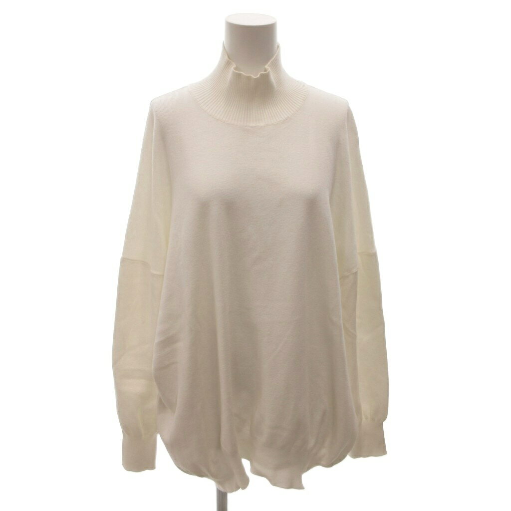 樂天商城 - 【中古】リリーリン LILLY LYNQUE ニット セーター プルオーバー ハイネック オーバーサイズ 長袖 38 白 ホワイト /FF レディース 【ベクトル 古着】 260323