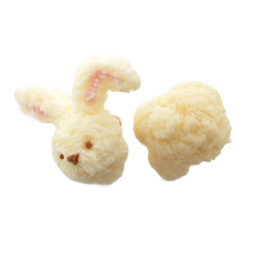 Cubic Zirconia - 【中古】キューポット Q-POT ミルクなうさぎ クッキーのカオ オシリ イヤリング アクセサリー 2点セット 両耳 白 ホワイト /FF レディース 【ベクトル 古着】 260316