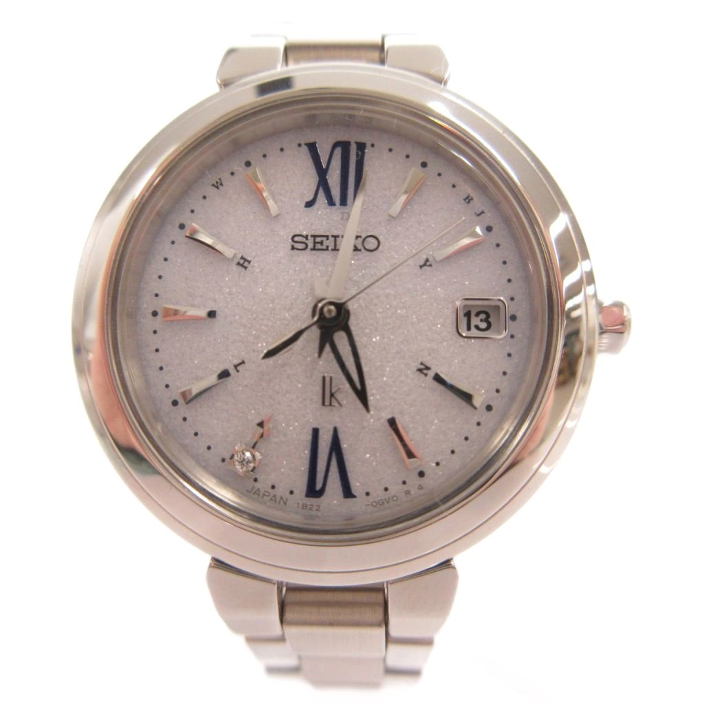 【中古】セイコー SEIKO ルキア 腕時計 ウォッチ デイト アナログ カレンダー 電波ソーラー 文字盤ホワイト シルバーカラー SSVW233 /FF レディース 【ベクトル 古着】 260422