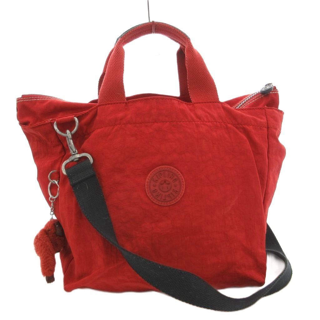 【中古】キプリング KIPLING 2WAY ショルダーバッグ ハンド 斜め掛け 手提げ ゴリラ チャーム ロゴ 赤 レッド /FF レディース 【ベクトル 古着】 260522ブランドキプリング KIPLING実寸サイズ持ち手の長さ：22cm　ヨコ：39cm　タテ：22cm　マチ：11cm　ショルダーの長さ：100cm　　色赤 レッド 状態・表面、角、内側擦れ汚れ ・ショルダー毛羽たち ※全体的に中古品としての使用感とダメージがありますが、通常使用には支障のない商品です。 掲載写真や記載内容をご確認いただき、ご理解の上ご購入ください。備考こちらのお品物は店舗で保管しておらず、店頭販売出来かねます。（※お取り寄せも出来かねます）商品のお問い合わせの回答を休止しております。＊各商品ページの商品詳細等をご確認の上ご購入ください。【中古】キプリング KIPLING 2WAY ショルダーバッグ ハンド 斜め掛け 手提げ ゴリラ チャーム ロゴ 赤 レッド /FF レディース 【ベクトル 古着】 260522状態ランク　”B”詳細については、下記および「状態ランクについて」ページをご覧ください。未使用・新品の商品ほぼ新品同様の商品使用感が少なく、かなり状態の良い商品使用感はあるが、傷や汚れの少ない商品使用感の他、傷や汚れが見られる商品かなり大きな傷みがある難あり商品※S〜CランクはUSED品となりますので、使用感をご理解の上でご入札下さい。状態ランクについてinformationブランドキプリング KIPLING実寸サイズ持ち手の長さ：22cm　ヨコ：39cm　タテ：22cm　マチ：11cm　ショルダーの長さ：100cm　　色赤 レッド 状態・表面、角、内側擦れ汚れ ・ショルダー毛羽たち ※全体的に中古品としての使用感とダメージがありますが、通常使用には支障のない商品です。 掲載写真や記載内容をご確認いただき、ご理解の上ご購入ください。備考こちらのお品物は店舗で保管しておらず、店頭販売出来かねます。（※お取り寄せも出来かねます）商品のお問い合わせの回答を休止しております。＊各商品ページの商品詳細等をご確認の上ご購入ください。本商品は一点物です他サイトや店舗にて販売している商品です。多少のお時間差にて欠品になることもございます。予めご了承頂ますようお願い致します。ベクトル・サイズガイドはこちらこの商品と同じブランドの商品を見る