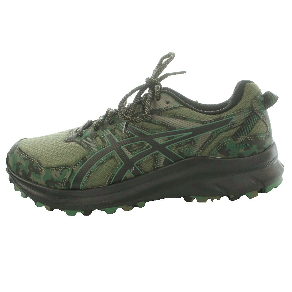 未使用品 アシックス asics タグ付き トレイルスカウト TRAIL SCOUT 2 スニーカー ランニングシューズ カモフラ型 US9.5 27.5cm カーキ 緑 グリーン 1011B560-300 /SS ■OS メンズ  260717