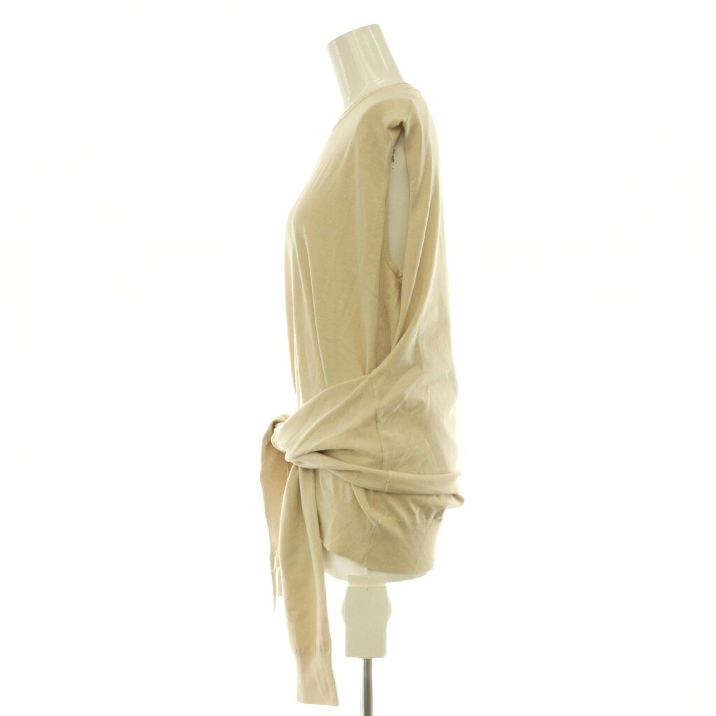 【中古】未使用品 ミラオーウェン Mila Owen ノットディテール ノースリニットトップス セーター F ベージュ /ES レディース 【ベクトル 古着】 260721 vectorpremium-19290205 ブランド古着ベクトルプレミアム店 サンプル画像3
