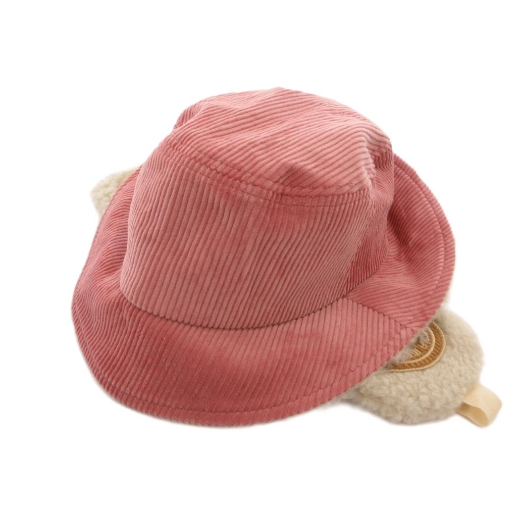 【中古】mella mila ハット 帽子 耳当て コーデュロイ 裏ボア ピンク /FF レディース 【ベクトル 古着】 260807