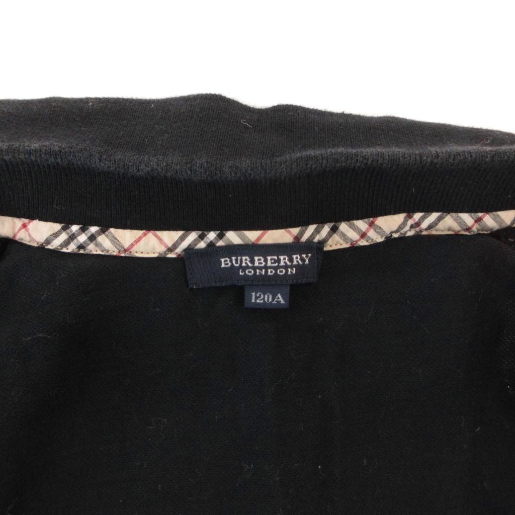 中古 バーバリー ロンドン BURBERRY LONDON ワンピース ノースリーブ 鹿の子 ホースロゴ刺繍 120 黒 FF vectorpremium-19382244 ブランド古着ベクトルプレミアム店 サンプル画像3
