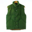 【中古】シェラデザイン SIERRA DESIGNS DOWN SIERRA VEST ダウンシエラベスト 60/40クロス ダウンベスト XXS 緑 グリーン 7981 /KU メンズ 【ベクトル 古着】 240217