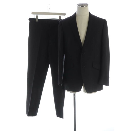 【中古】ジュゼッペ Giuseppe シングルスーツ セットアップ テーラードジャケット スラックスパンツ ストライプ 11 黒 ブラック K-KB016-301 /RO メンズ 【ベクトル 古着】 250729 【中古】ジュゼッペ Giuseppe シングルスーツ セットアップ テーラードジャケット スラックスパンツ ストライプ 11 黒 ブラック K-KB016-301 /RO メンズ 【ベクトル 古着】 250729