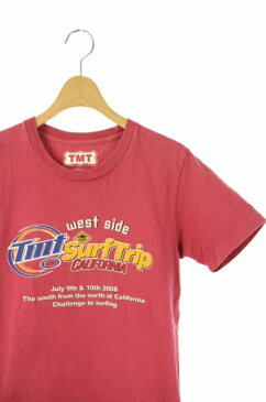 【中古】ティーエムティー TMT Tシャツ カットソー 半袖 プリント コットン S ピンク /ES ■OS メンズ 【ベクトル 古着】 200130 ベクトルプレミアム店