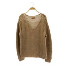 【中古】トゥデイフル TODAYFUL Vneck Hand Knit ニット セーター Vネック プルオーバー ウール 長袖 F ベージュ /BD ■OS レディース 【ベクトル 古着】 230117