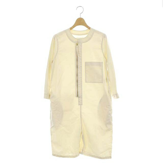 【中古】ボルシスタ BOLSISTA URBAN RESEARCH JUMPSUITS ジャンプスーツ オールインワン ハーフパンツ 八分袖 38 アイボリー /HK ■OS レディース 【ベクトル 古着】 230905