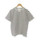 カーリーアンドコー CURLY & Co. ボーダー Tシャツ カットソー 半袖 1 白 黒 ホワイト ブラック /DF ■OS ■AD メンズ  230922