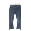 【中古】マザー mother THE INSIDER CROP STEP FRAY パンツ デニム ジーンズ ブーツカット カットオフ ストレッチ ダメージ加工...