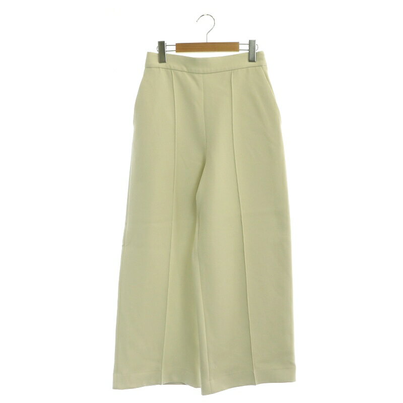 【中古】リエス Liesse センタープレス ワイドパンツ 3 アイボリー /NR ■OS レディース 【ベクトル 古着】 231019